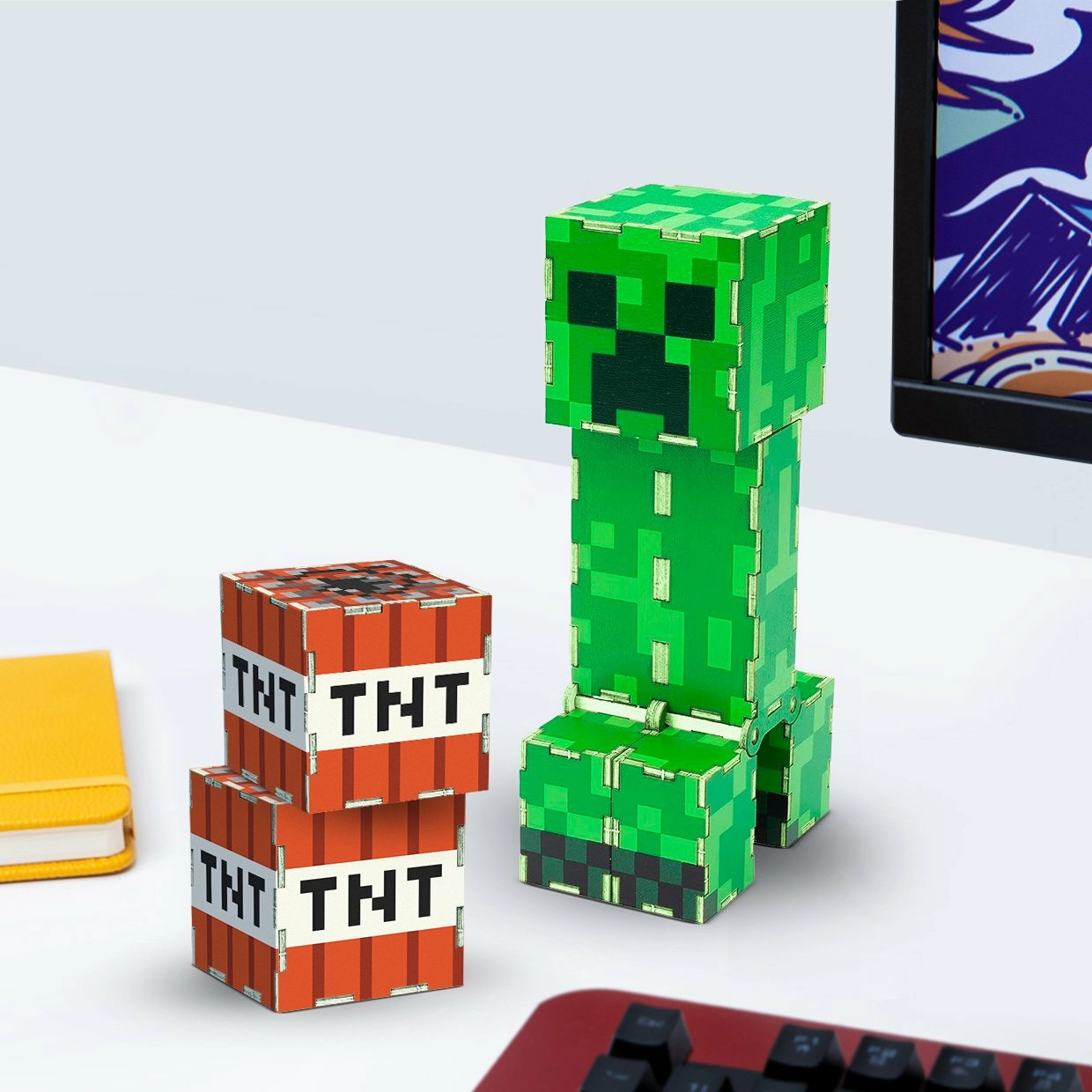 Minecraft - creeper & tnt - kit de construction