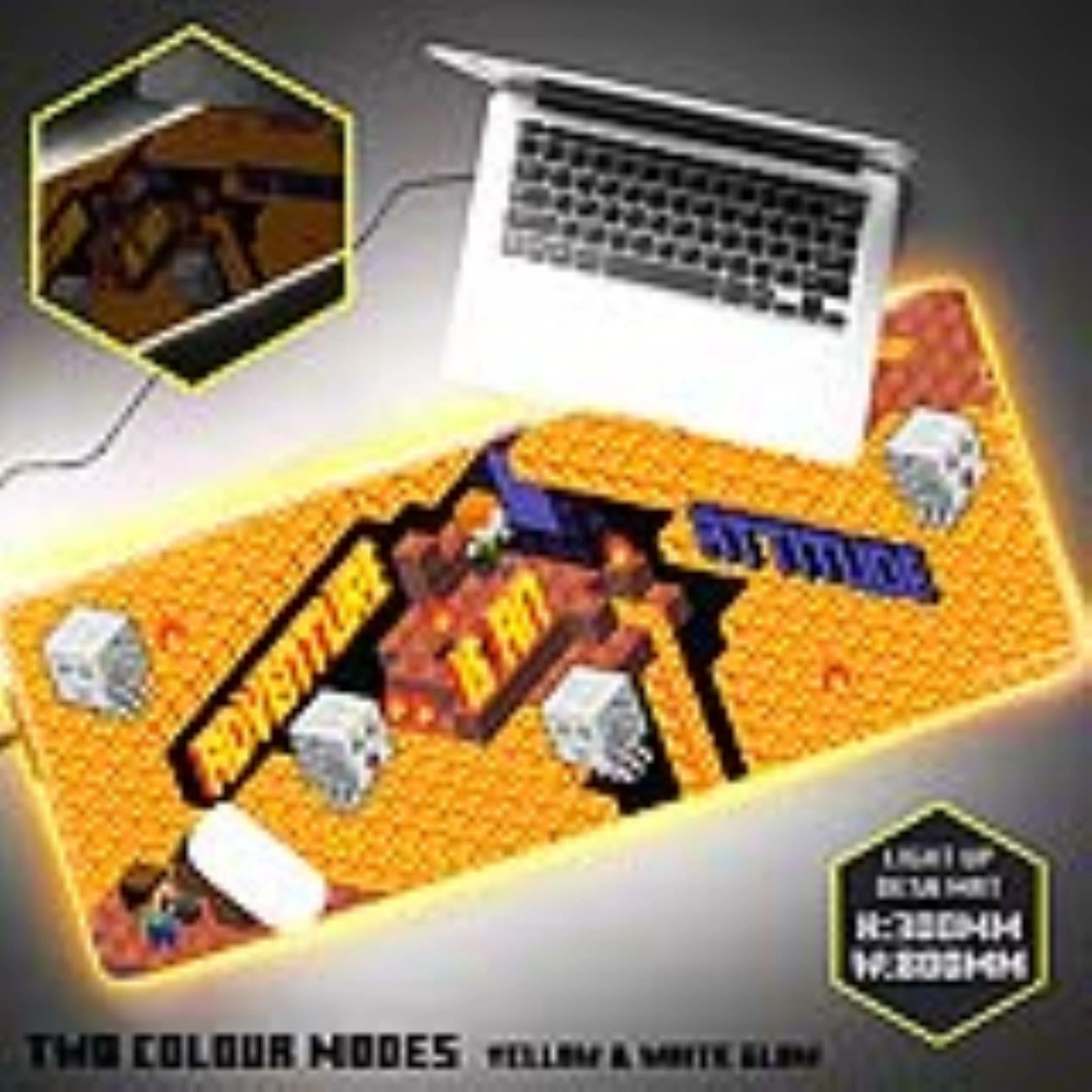 Minecraft - tapis de souris rgb