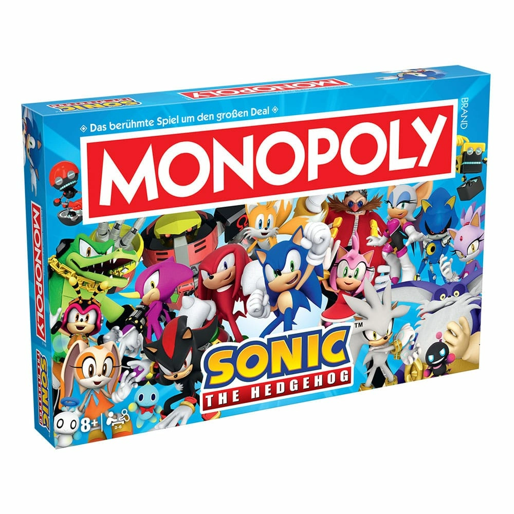 Monopoly jeu de plateau sonic the hedgehog allemand