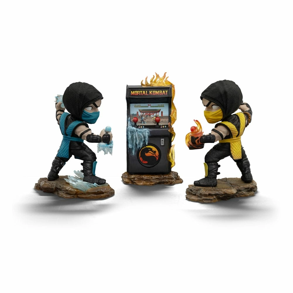 Mortal kombat figurines mini co. pvc scorpion vs. subzero arcade set 15 cm