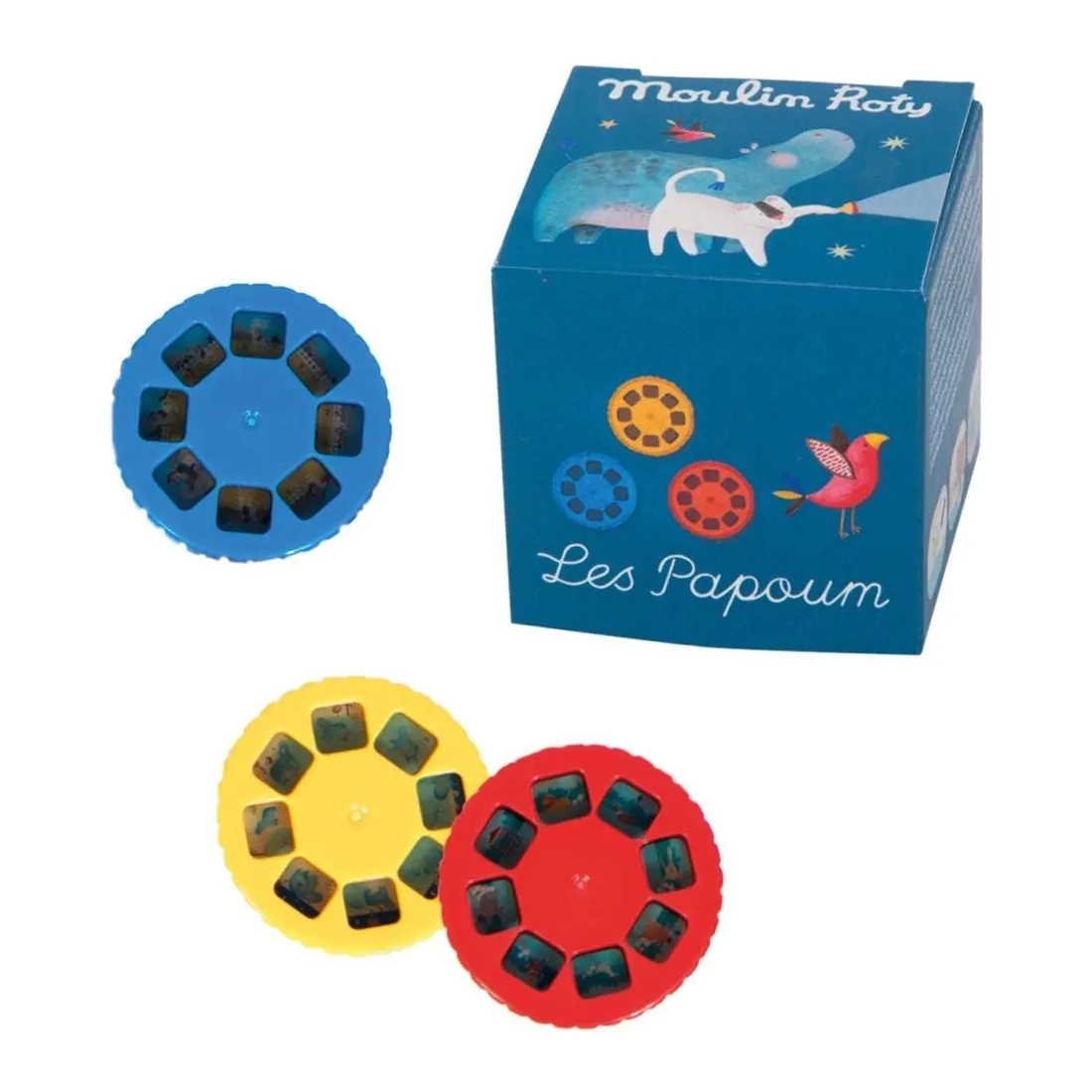 3 disques recharges pour lampe à histoires Moulin Roty - Les Papoum