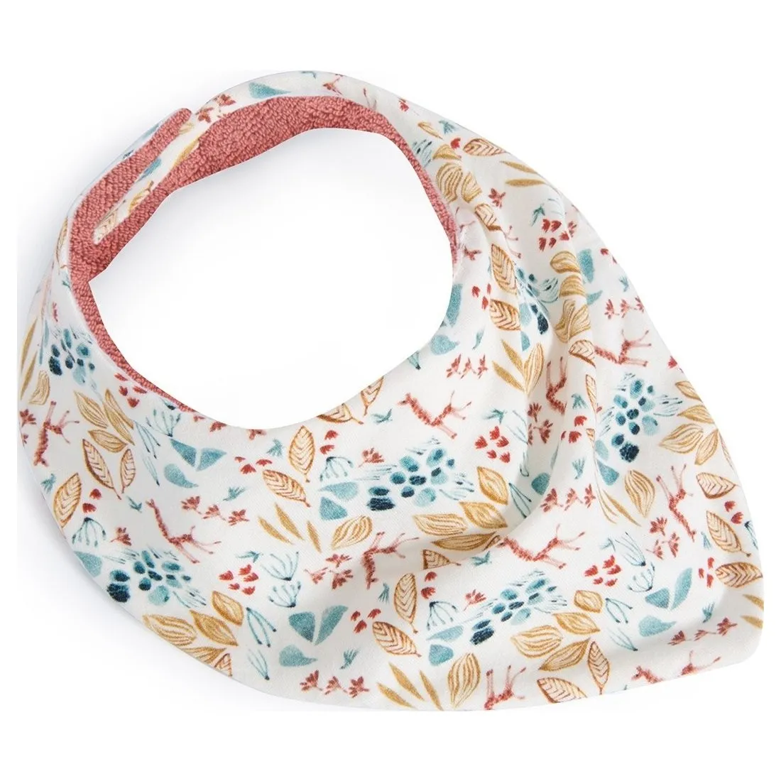 Bavoir bandana rose "Sous mon Baobab" - Moulin Roty