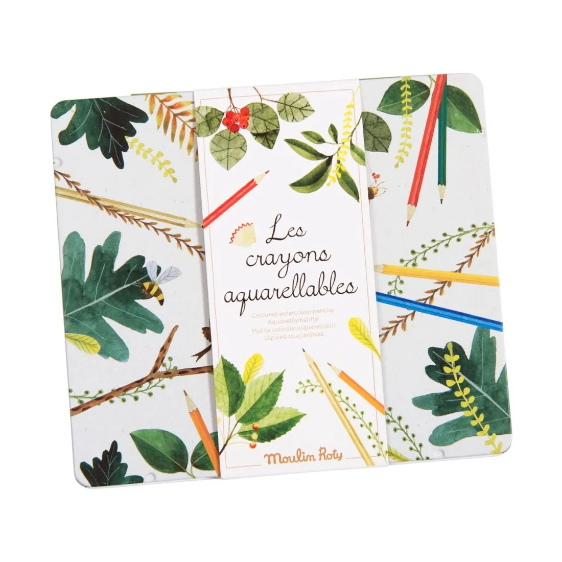Boîte 24 crayons aquarellables Le jardin du Moulin - Moulin Roty