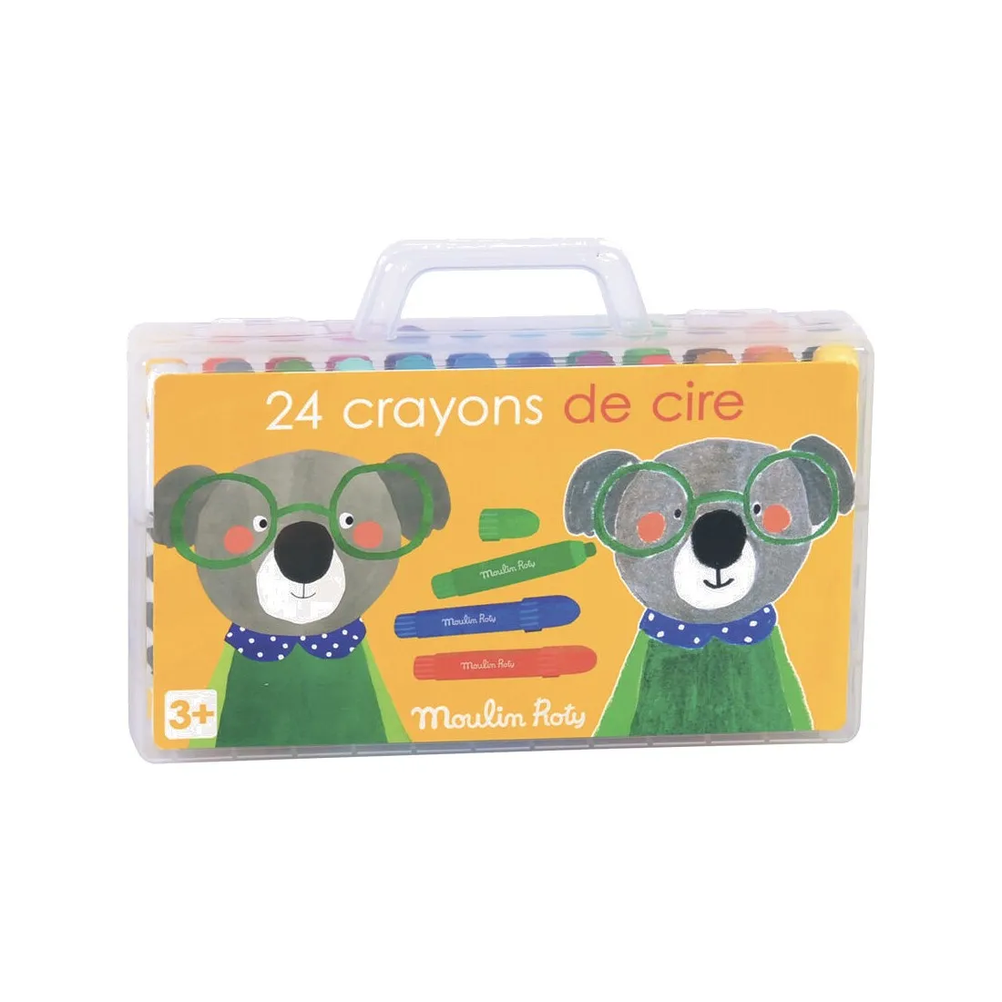 24 crayons de cire les Popipop - Moulin Roty