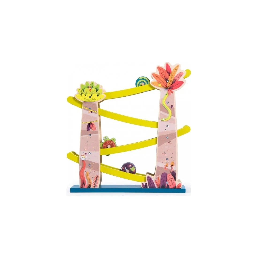 Cascade de toupies en bois "Dans la Jungle" - Moulin Roty