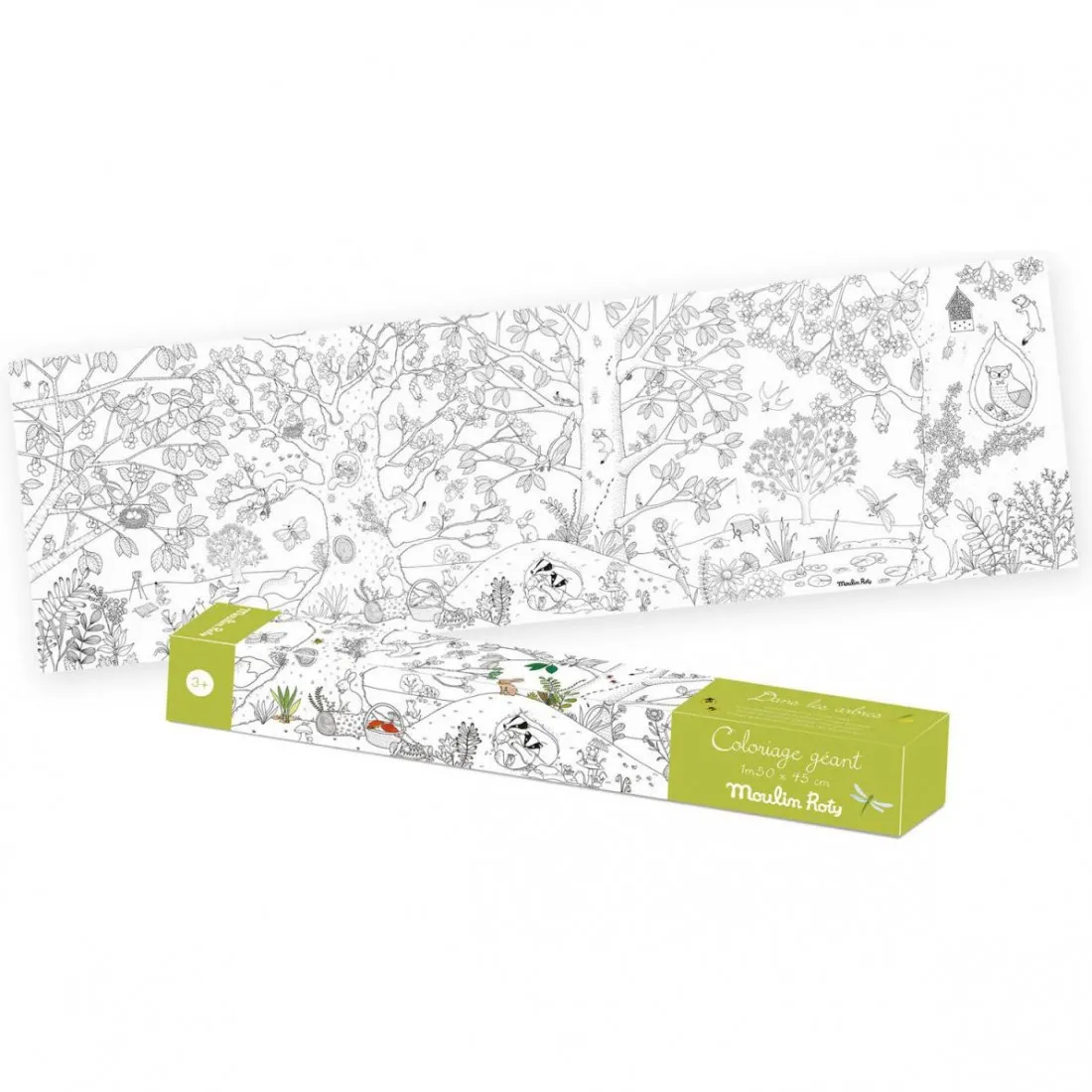 Coloriage géant Le botaniste Le Jardin du Moulin - Moulin Roty