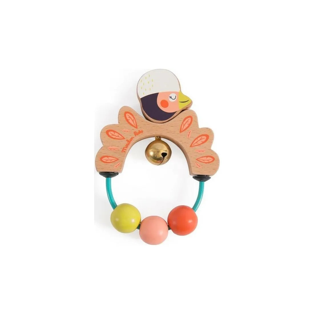 Hochet en bois Moulin Roty - Paloma l'oiseau