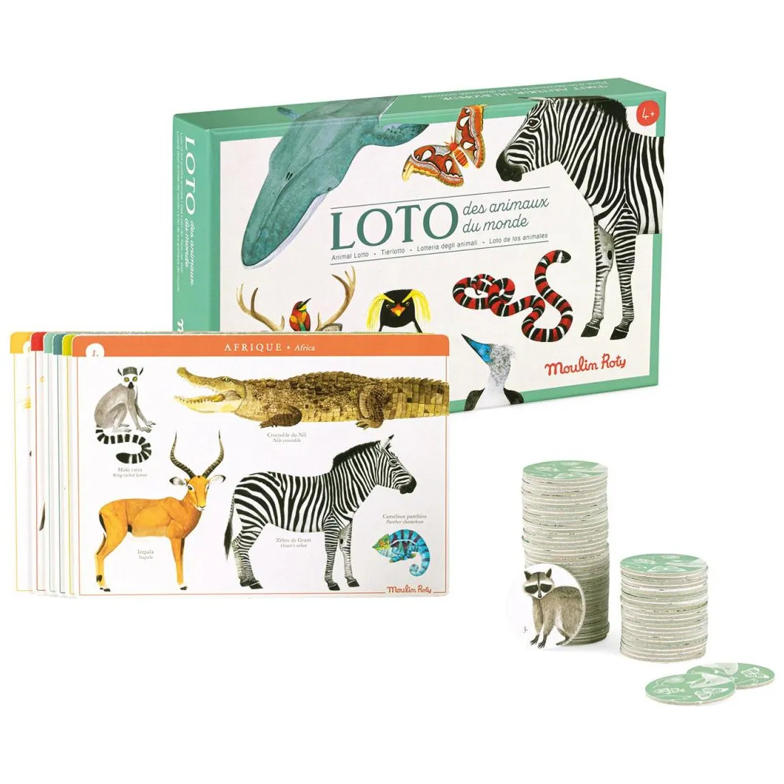 Loto des animaux Tout autour du monde - Moulin Roty