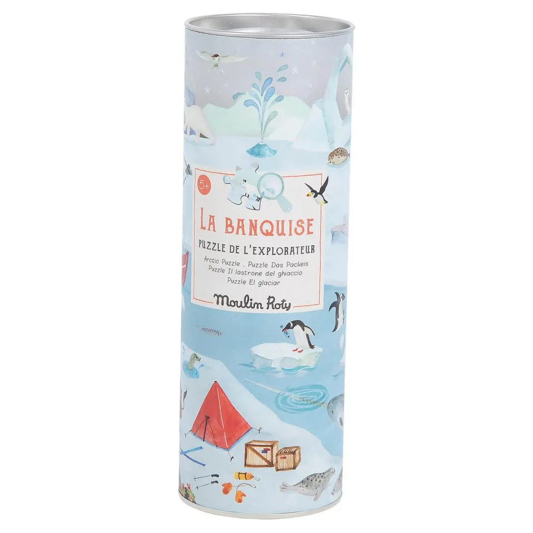 Puzzle de l'explorateur La banquise - 96 pièces - Le jardin du Moulin - Moulin Roty