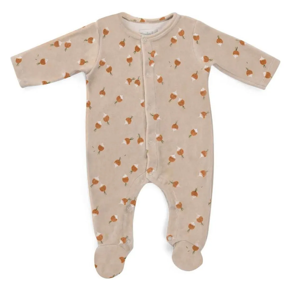 Pyjama 12 mois velours radis Trois petits lapins - Moulin Roty