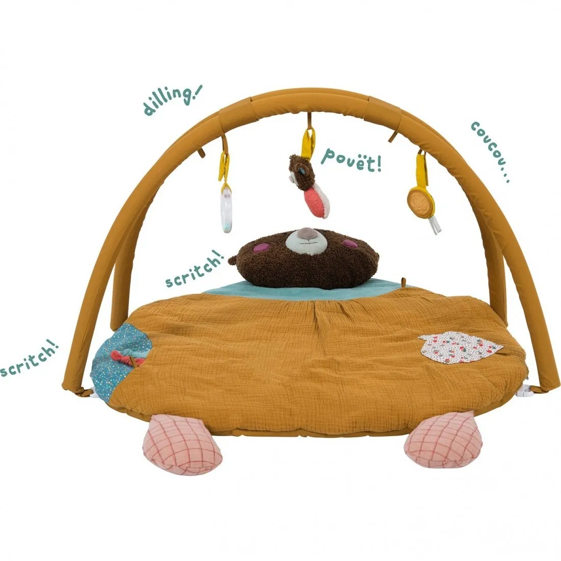 Tapis d'éveil "Les Jolis Trop Beaux" - Moulin Roty