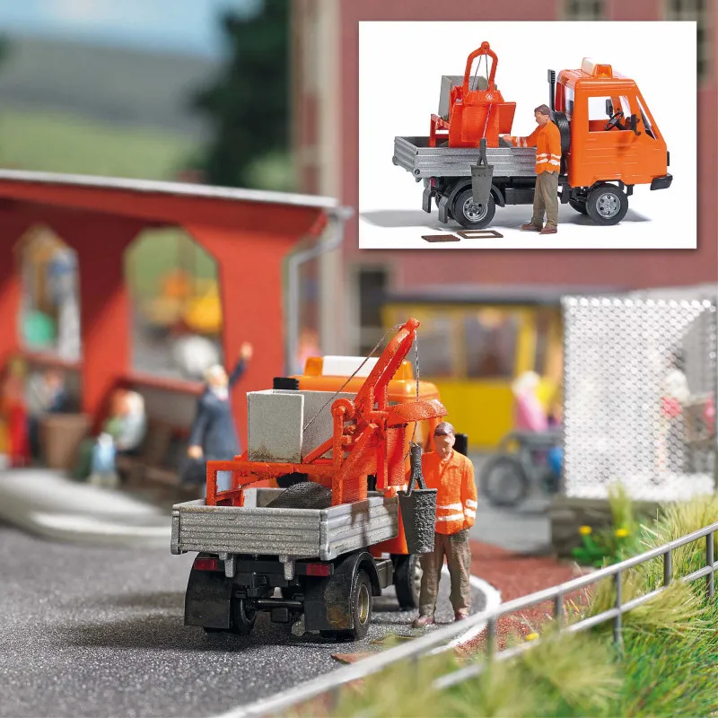 Multicar avec nettoyeur de drains. BUSCH 7880