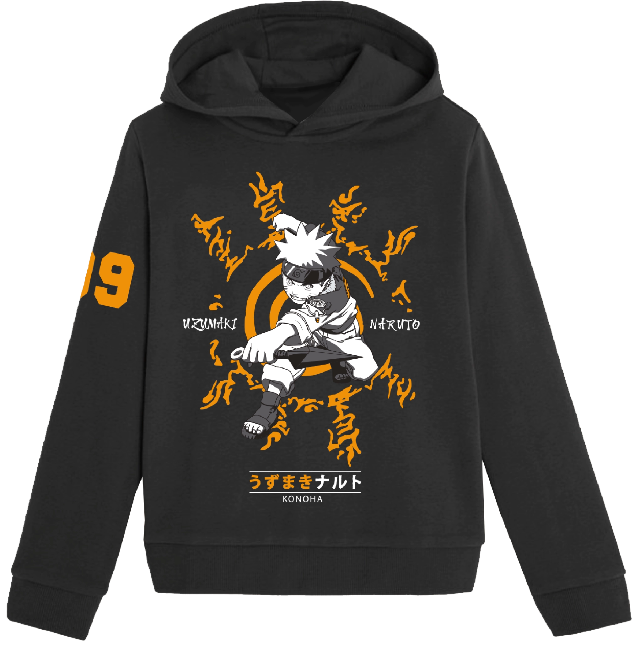 Naruto - naruto uzumaki konoha - sweat-shirt enfant (6 ans)