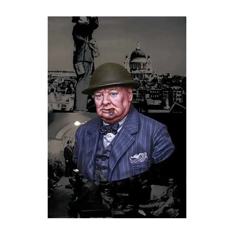 « Ne jamais se rendre » Premier ministre britannique Winston Churchill. LIFE MINIATURES LM-B005