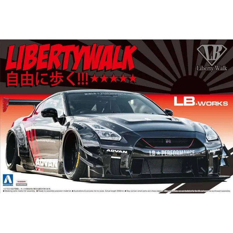Nissan LB Works R35 GT-R type 2. AOSHIMA 55922