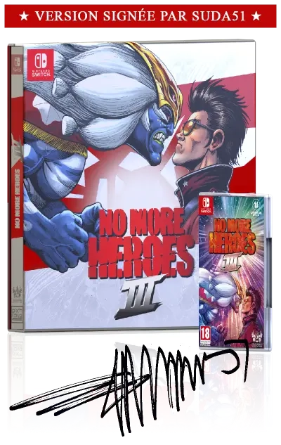 No More Heroes 3 III Edition Deluxe Collector Signée