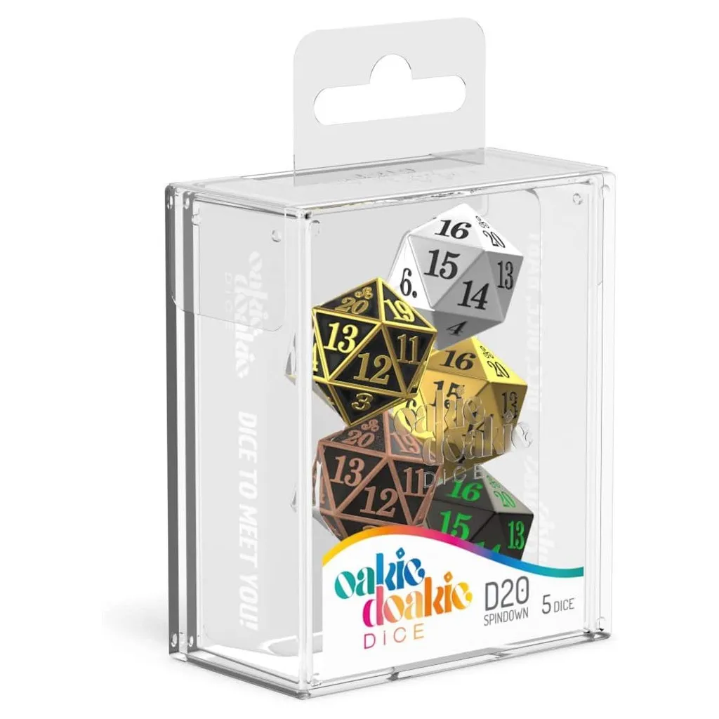 Oakie Doakie Dice - Set dés Spindown D20 Metal