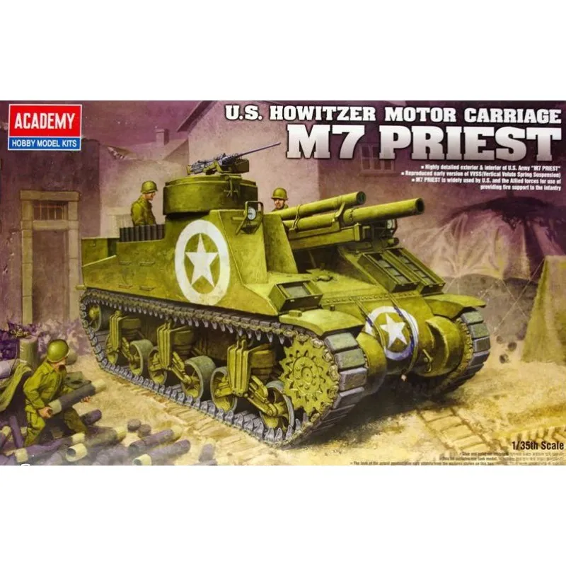 Obusier à moteur M7 Priest Britannique. ACADEMY 13210