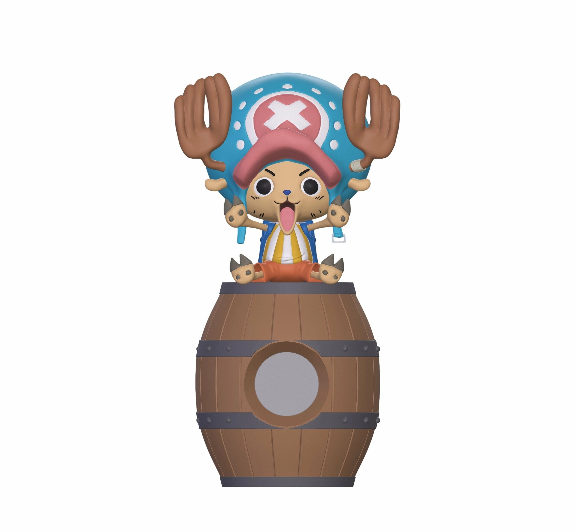 One piece - chopper - réveil lumineux led - 17 cm