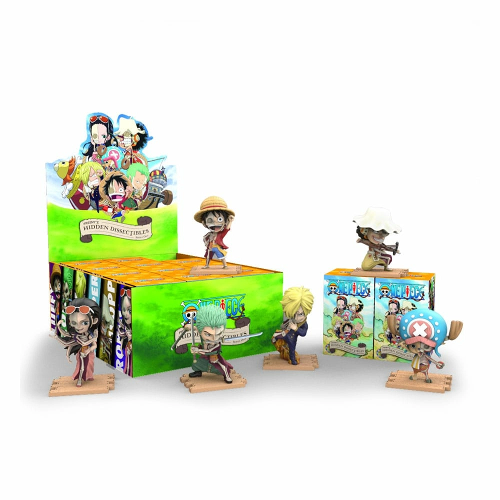 One piece: freeny's hidden dissectibles series 1 4 inch vinyl figure blind box assortment (12)