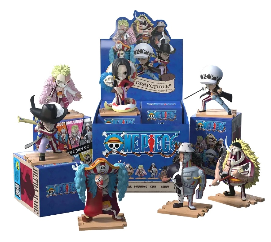 One piece: freeny's hidden dissectibles warlords edition 4 inch vinyl figure blind box assortment (6)