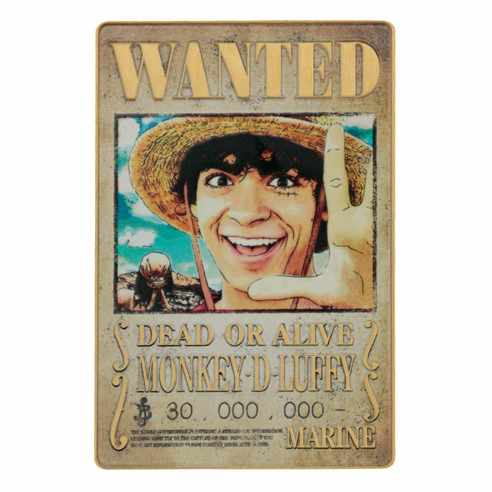 One piece lingot luffy wanted poster limited edition