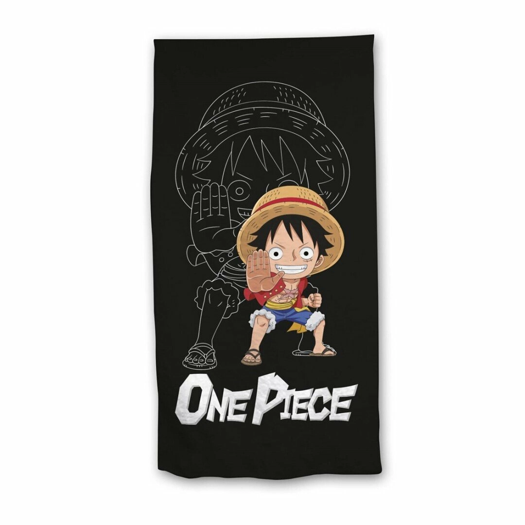 One piece - luffy chibi" - serviette de plage 70x140cm"