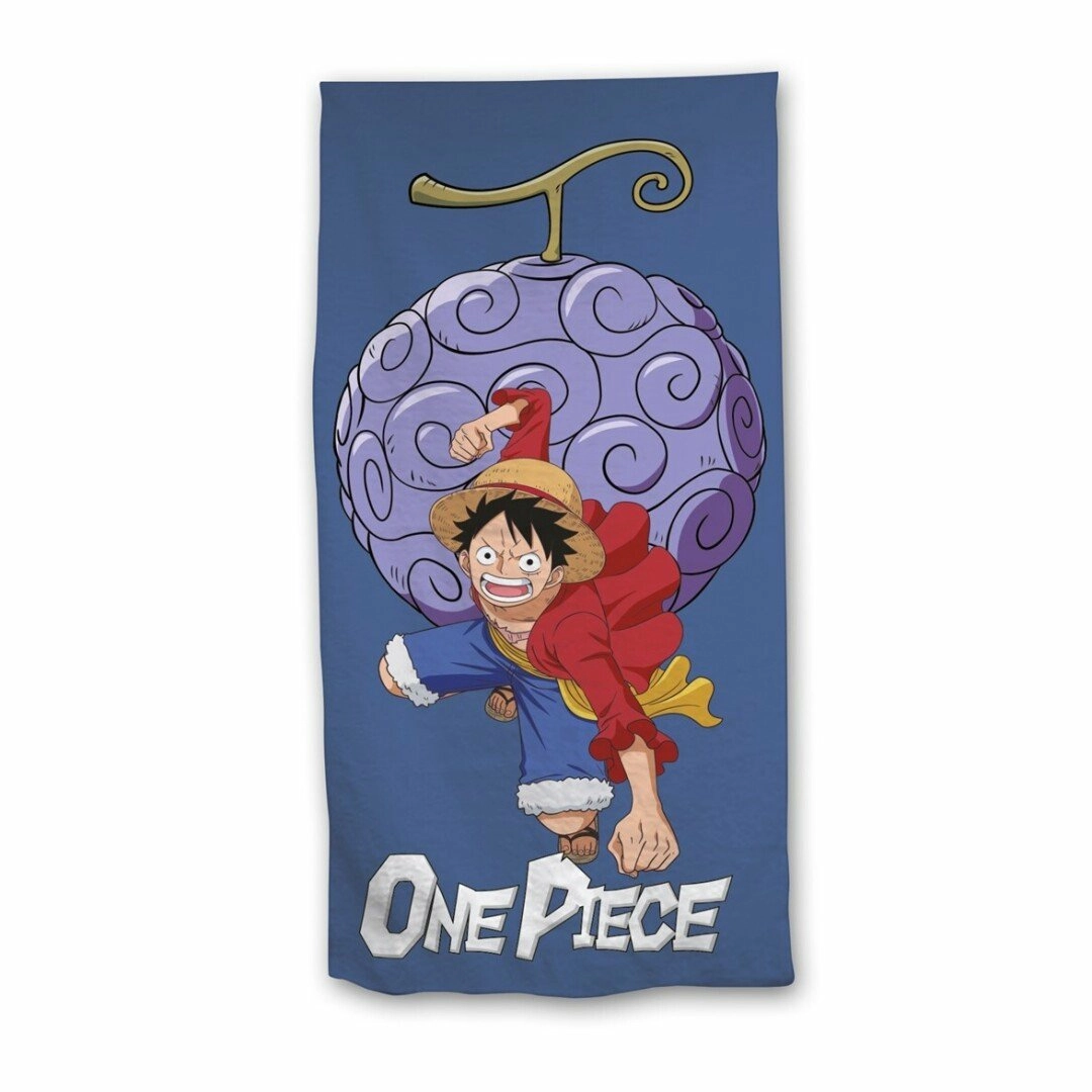 One piece - luffy et jiki jiki no mi - serviette de plage 70x140cm