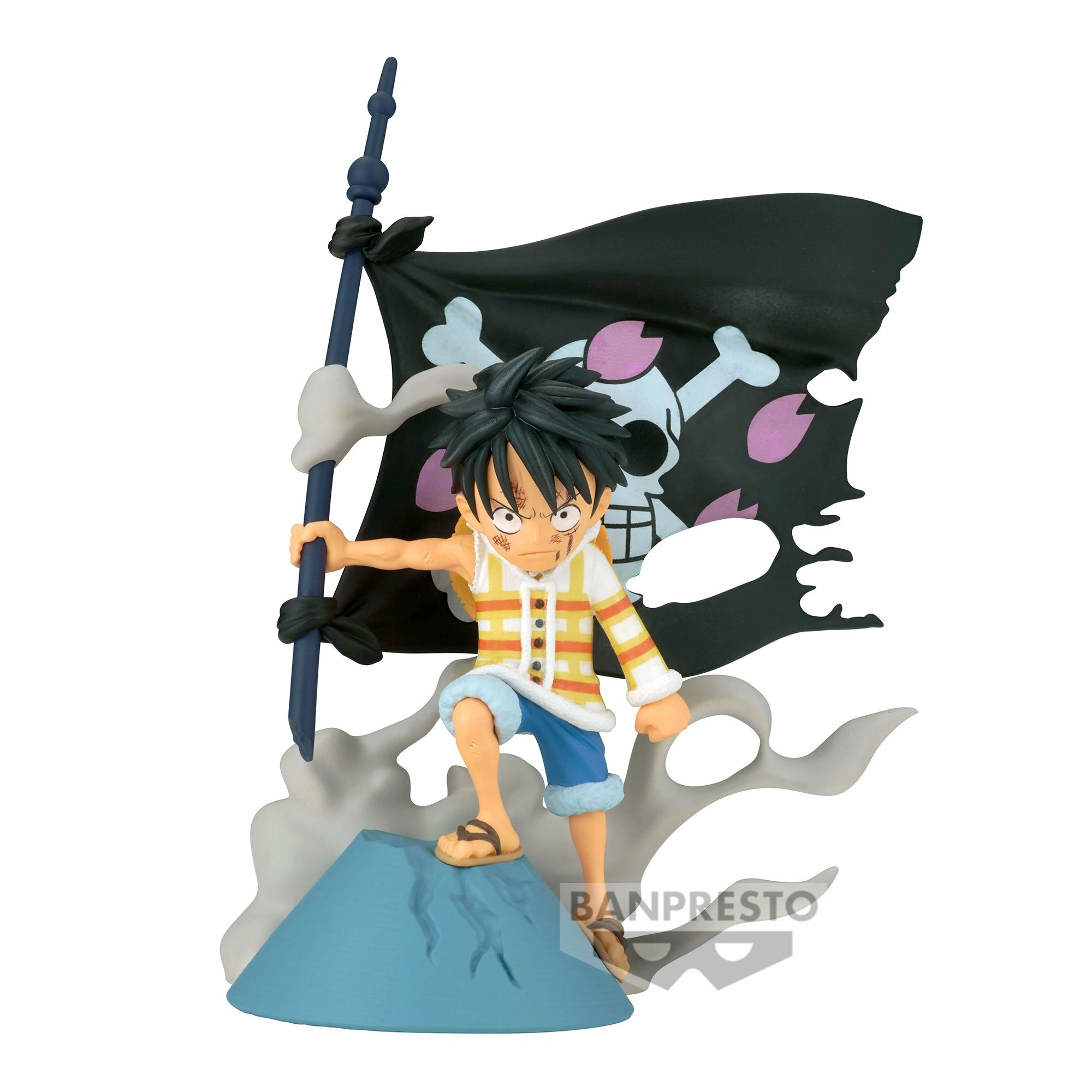 One piece - monkey d. luffy - figurine wcf-log stories 8cm