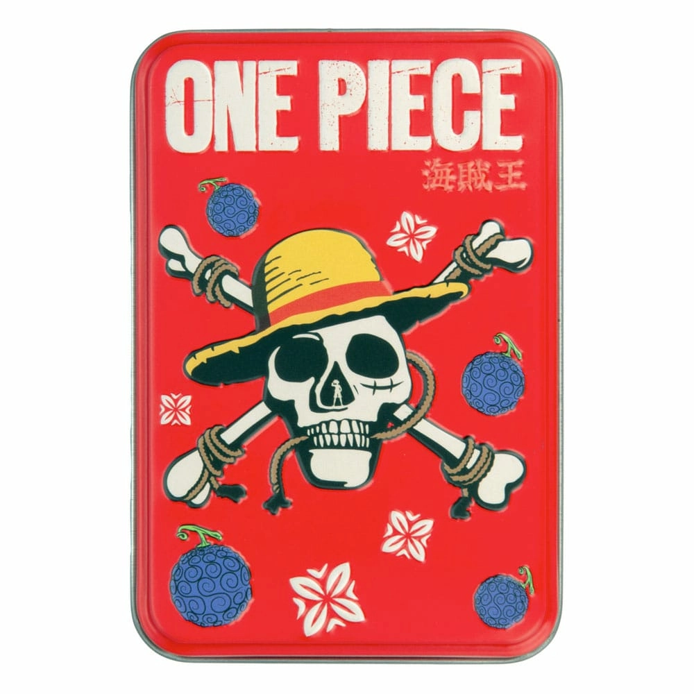 One piece netflix - cartes à jouer dans une boite en métal