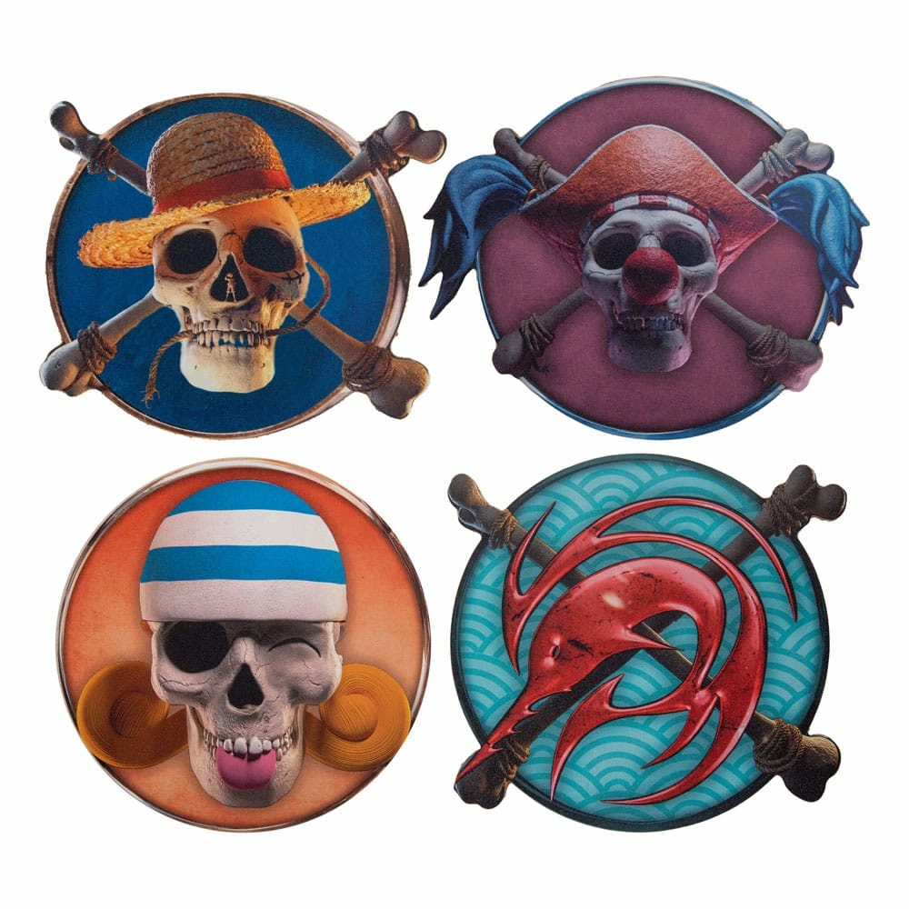 One piece pack 4 sous-verres characters 1