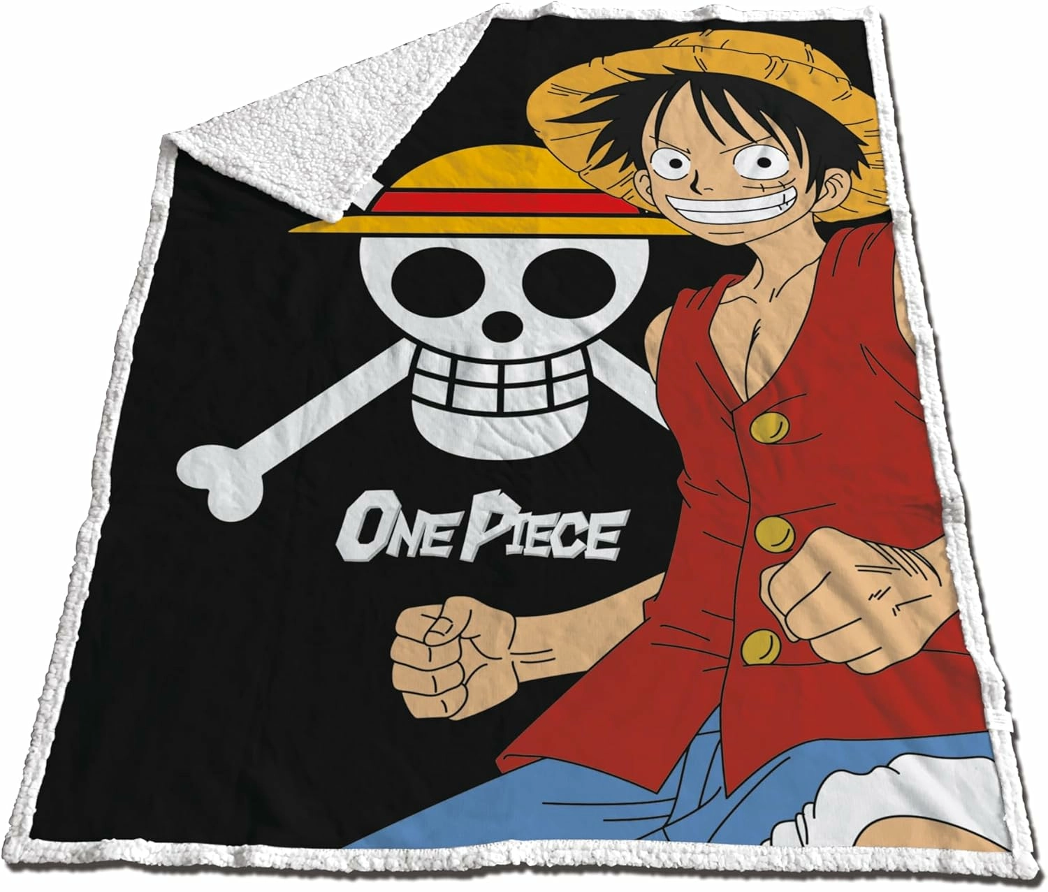 One piece - plaid sherpa monkey d. luffy 120x150cm