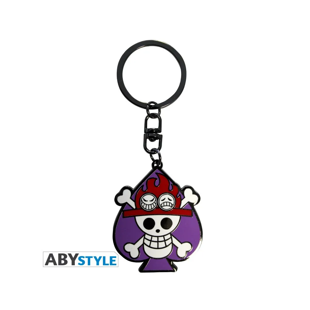 One Piece - Porte-Clés Skull Ace