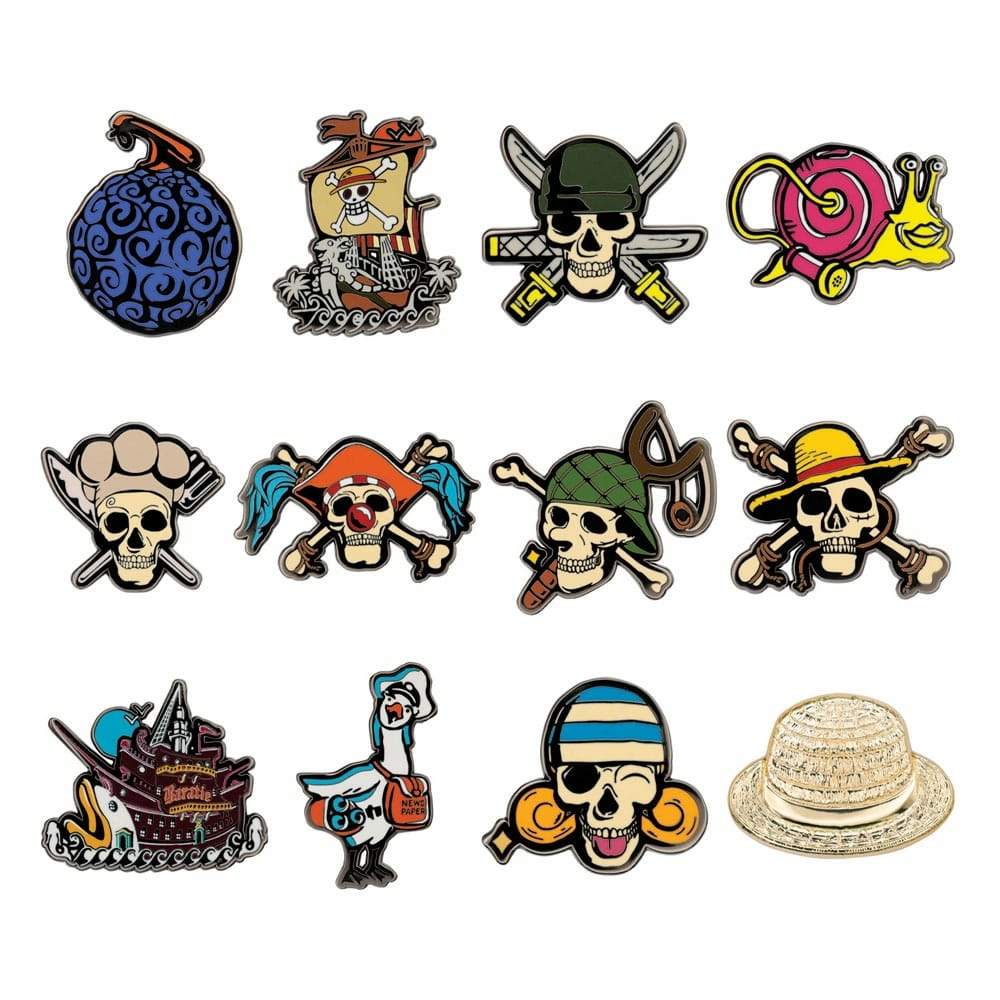One piece présentoir pin's mystery pin badge (12)