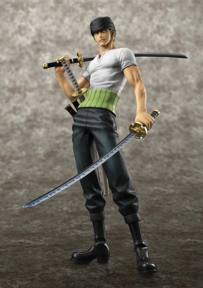 One piece statuette pvc 1/8 excellent model neo-dx roronoa zoro 10th limited ver. 23 cm
