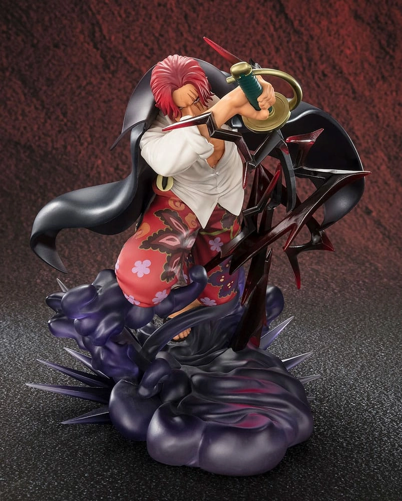One piece statuette pvc figuarts zero extra battle shanks divine depature 20 cm