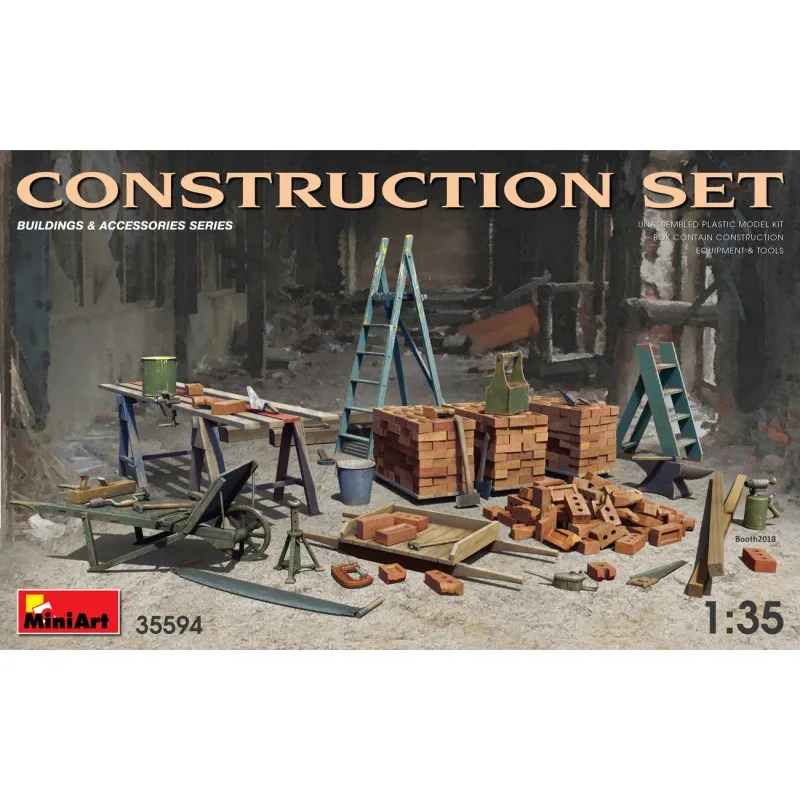 Outils et matériaux de construction. MINIART 35594