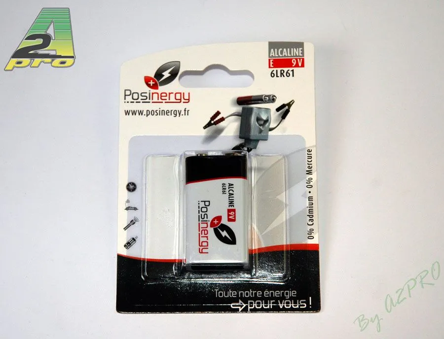 PILE ALCALINE 6F22 Blister de 1