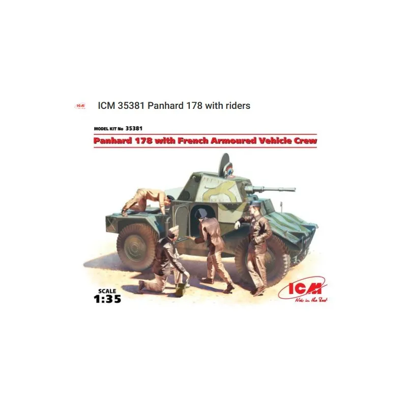 Panhard 178 avec équipage. ICM 35381