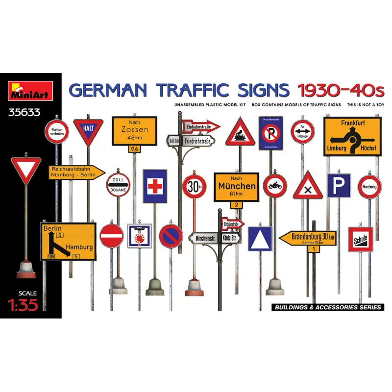 Panneaux routiers allemands. MINIART 35633