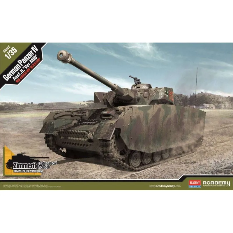 Panzer IV Ausf. H. Ver. Mid. Allemand. ACADEMY 13516