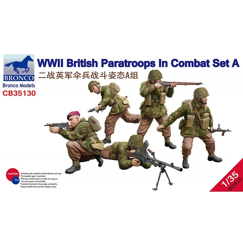 Parachutistes britanniques au combat. WWII. BRONCO MODELS CB35130