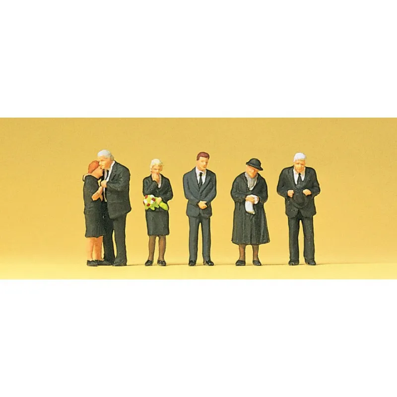 Des personnes lors d’un enterrement. PREISER 10521