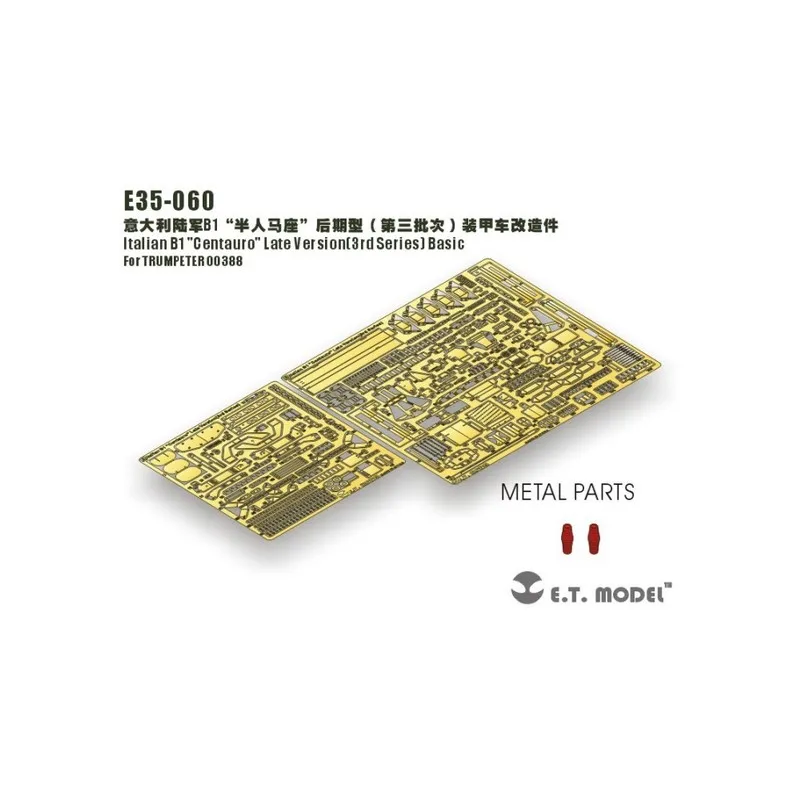 Photodécoupé : Italien B1 « Centaur » dernière version 3ème série - Set de base. E.T. MODEL E35-060