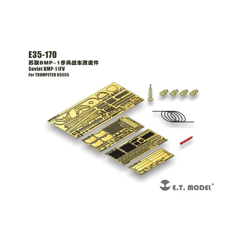 Photogravure : BMP-1 IFV soviétique. E.T. MODEL E35-170