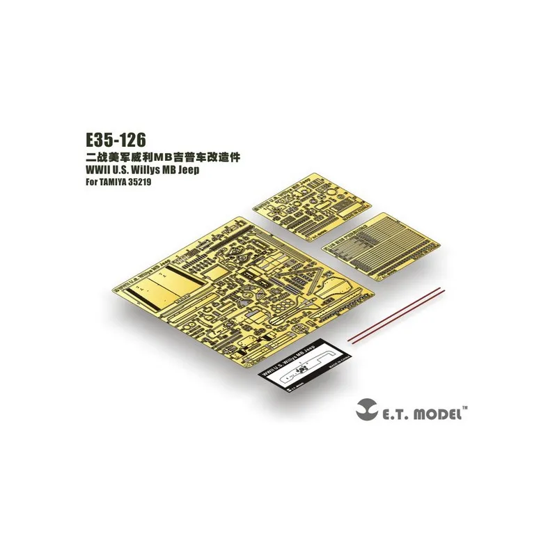 Photo gravée : Jeep Willys MB des États-Unis E.T. MODEL E35-126