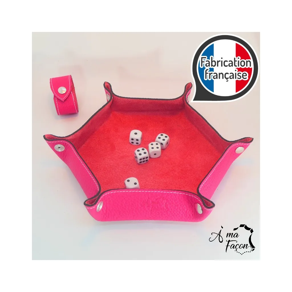 Piste de dés Nomade - Rouge Rubis