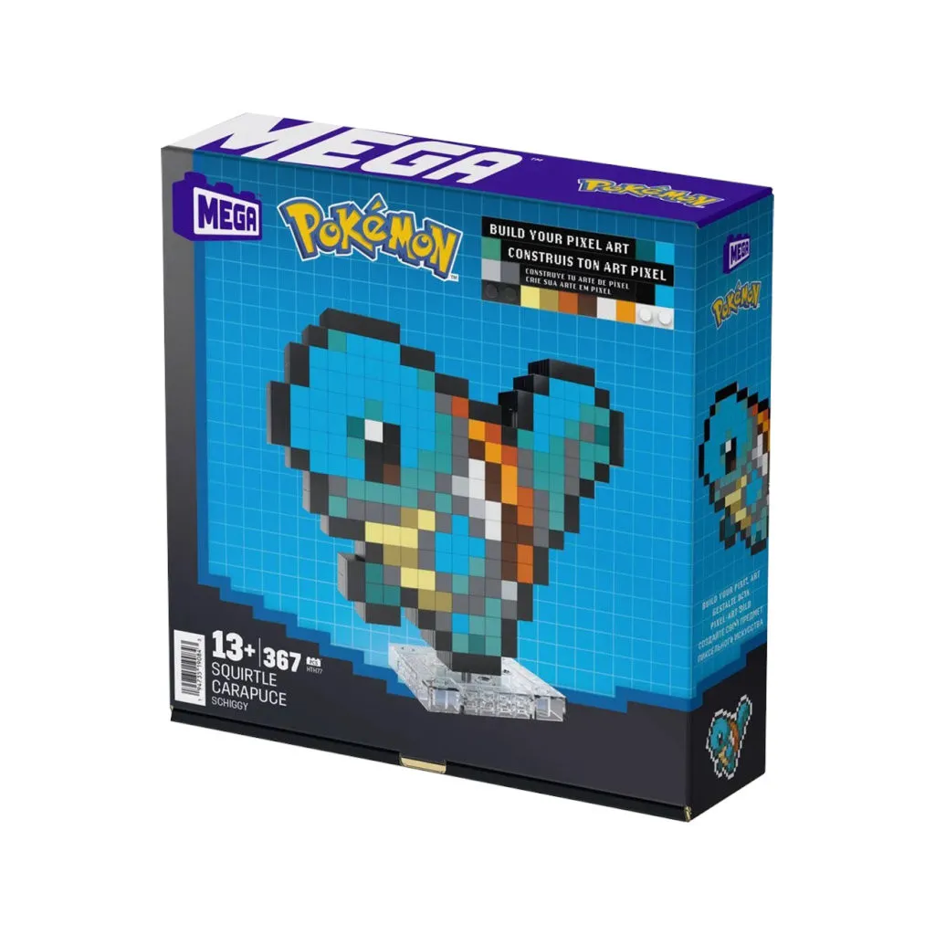 Pixel Art 3D Pokemon - Carapuce