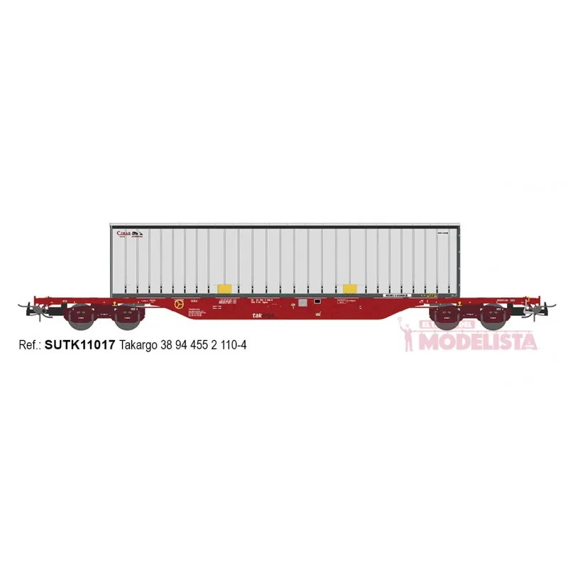 Plate-forme Sgnss « Cimar », Takargo. SUDEXPRESS SUTK11017