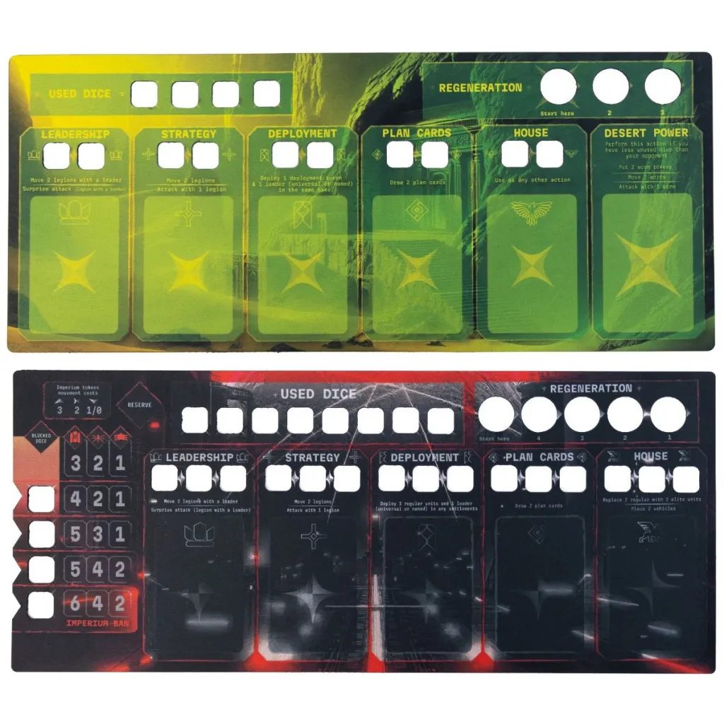 Playmats - Plateaux Joueurs Compatible pour Dune : La Guerre pour Arrakis